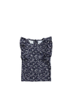 Jamie Kay Frill Singlet  - Blueberry Floral