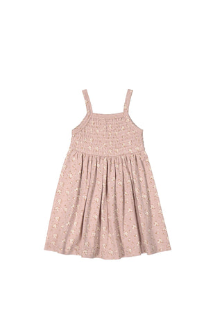 Jamie Kay - Organic Cotton Kaia Dress -  Lulu Floral Powder Pink