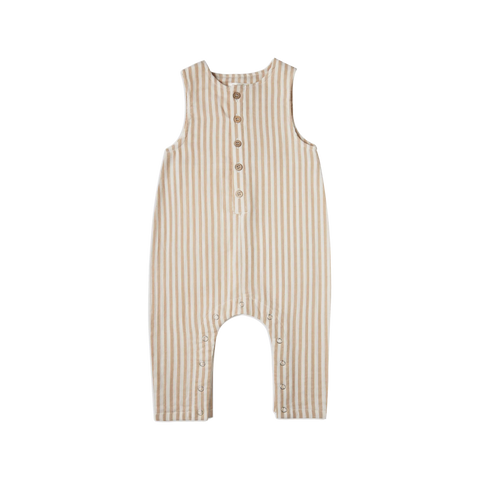 Rylee & Cru - Button Jumpsuit - Almond Stripe