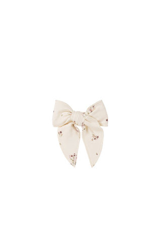 Organic Cotton Bow - Lauren Floral - OS