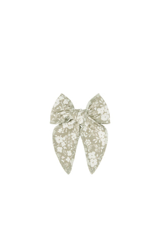 Organic Cotton Bow - Pansy Floral Mist Floral - OS