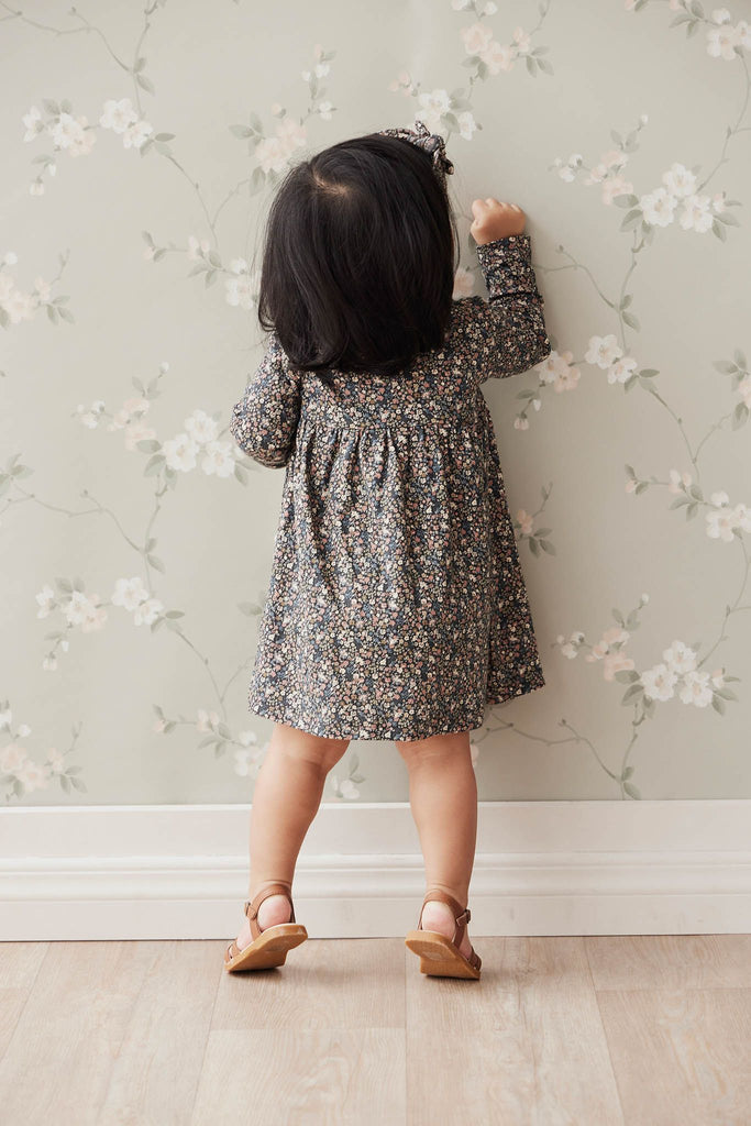 winter floral dress jamie kay Jamie Kay Organic Cotton Ada Dress in Winter Beauty