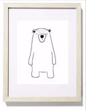 Boris (Original) Illustration - Scandinavian Bear Print