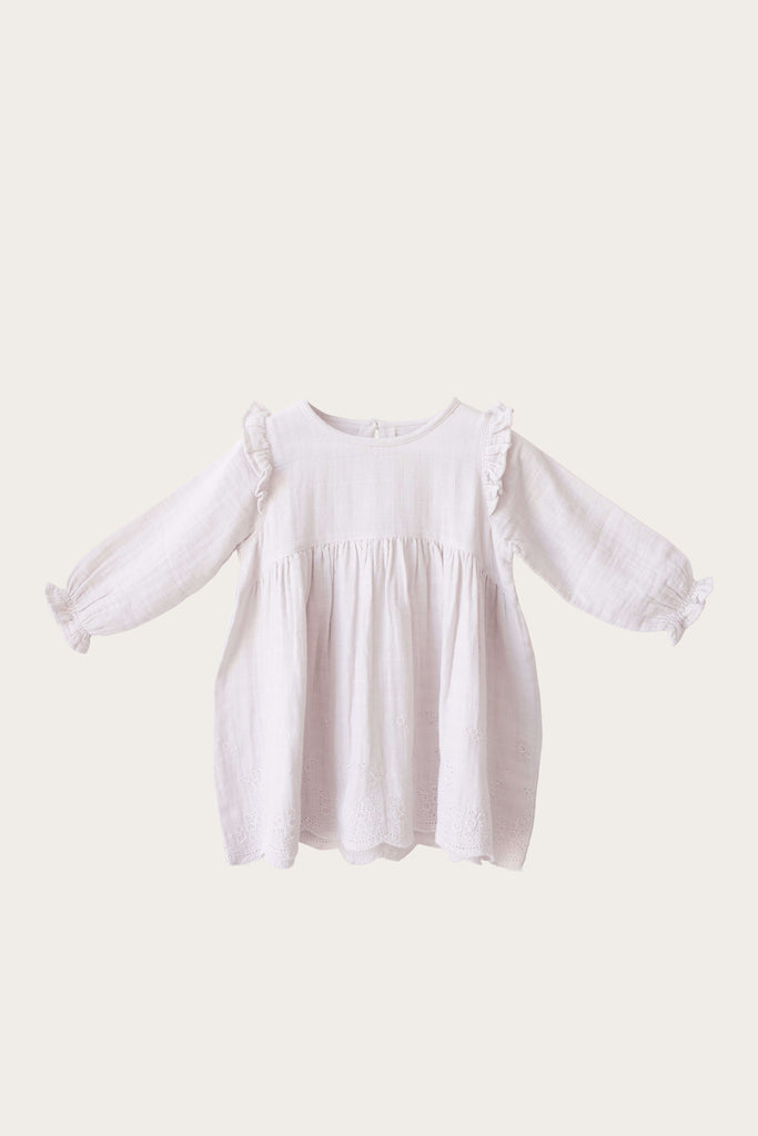 Jamie Kay - ORGANIC COTTON MUSLIN FRANKIE DRESS - Lilac Jamie Kay - ORGANIC COTTON MUSLIN FRANKIE DRESS - Lilac