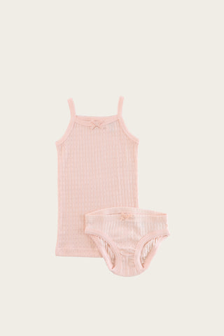 Jamie Kay - Pointelle Underwear Set - Peach