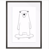 Skater Boris Bear Print