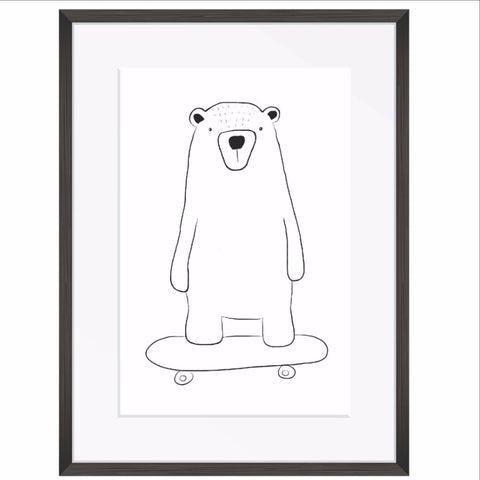 Skater Boris Bear Print